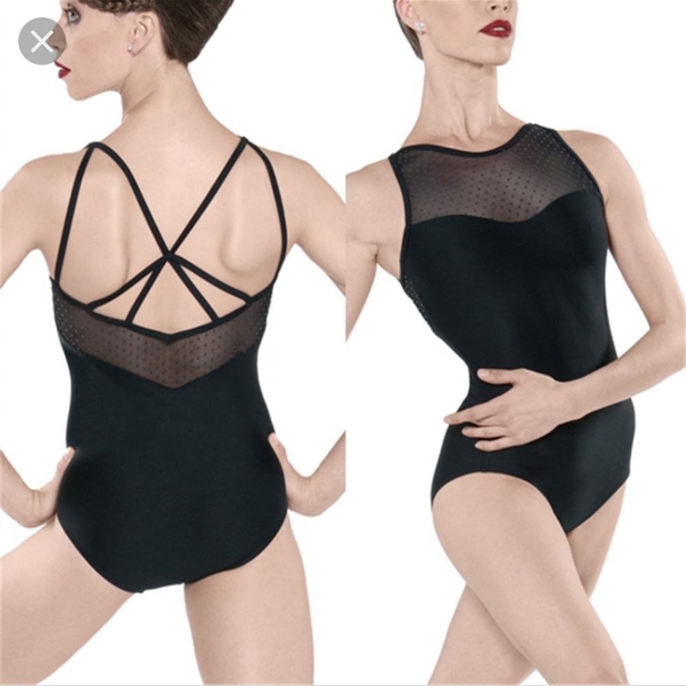 Wear Moi Black Merveille Leotard Medium